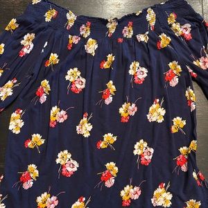 Off the shoulder floral top